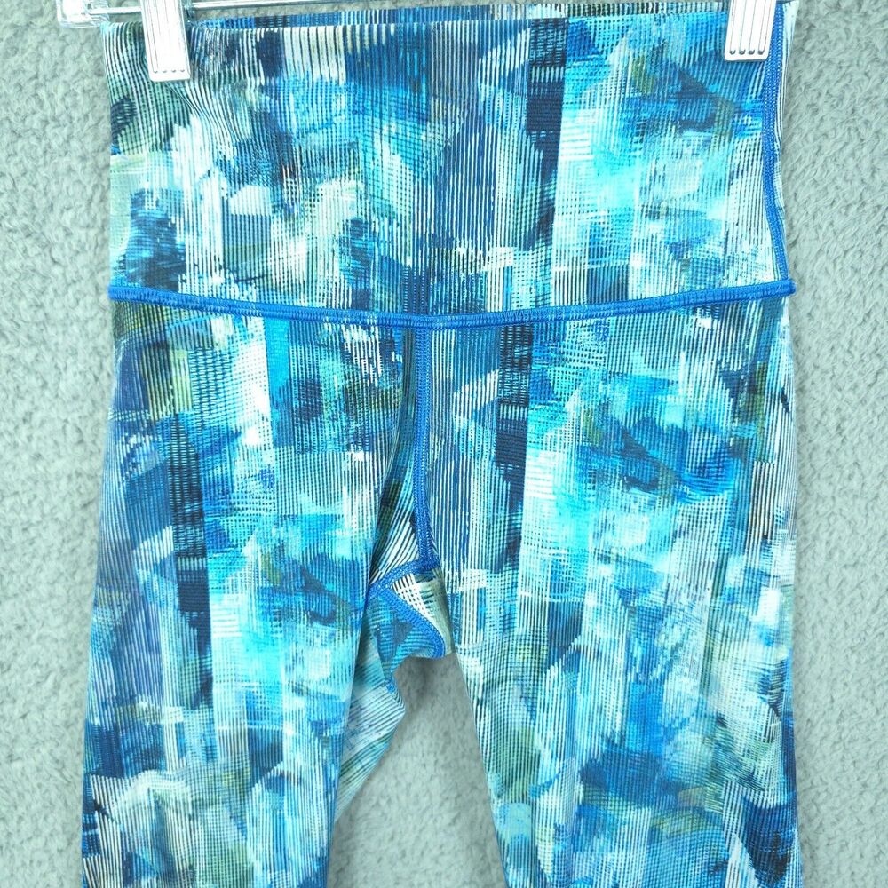 Lululemon Women's Wunder Under Crop Leggings Blue Size 2 W5BCSH - Picture 2 of 10